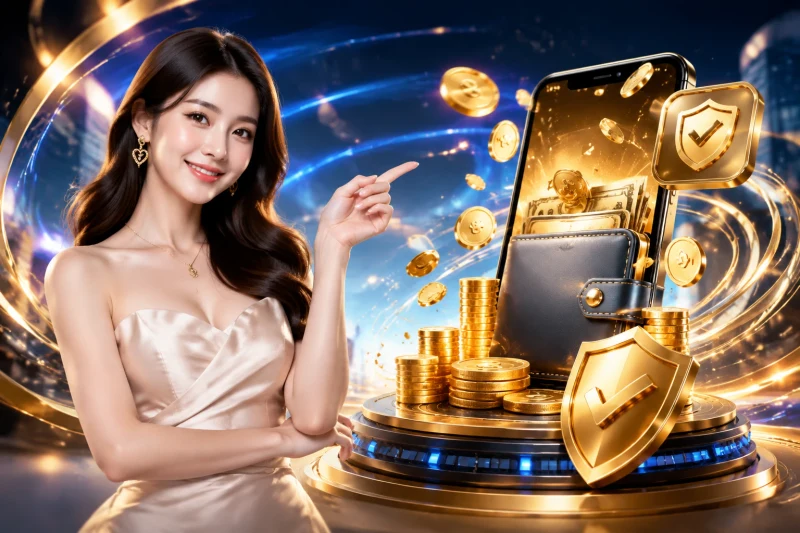 Minh họa các bước rút tiền từ tài khoản Jun88 trên giao diện điện thoại hoặc máy tính
