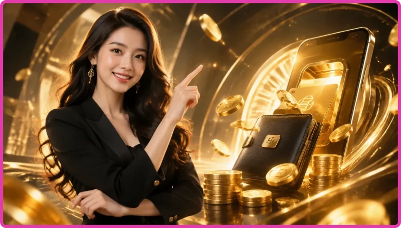 Minh họa các bước rút tiền từ tài khoản Jun88 trên giao diện điện thoại hoặc máy tính