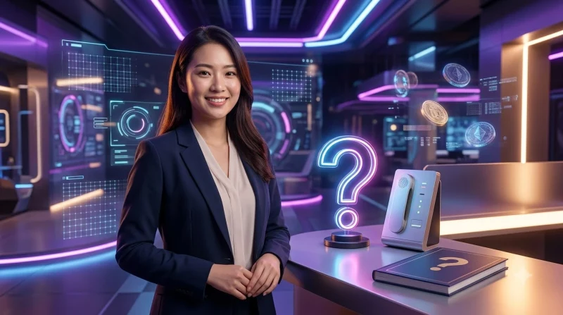 nhan-vien-ho-tro-khach-hang-voi-tai-nghe-holographic-va-cac-cua-so-tro-chuyen-phat-sang Nhân viên hỗ trợ khách hàng với tai nghe holographic và các cửa sổ trò chuyện phát sáng